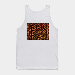 "The Jinn's Mat" - African Art Patterns Tank Top